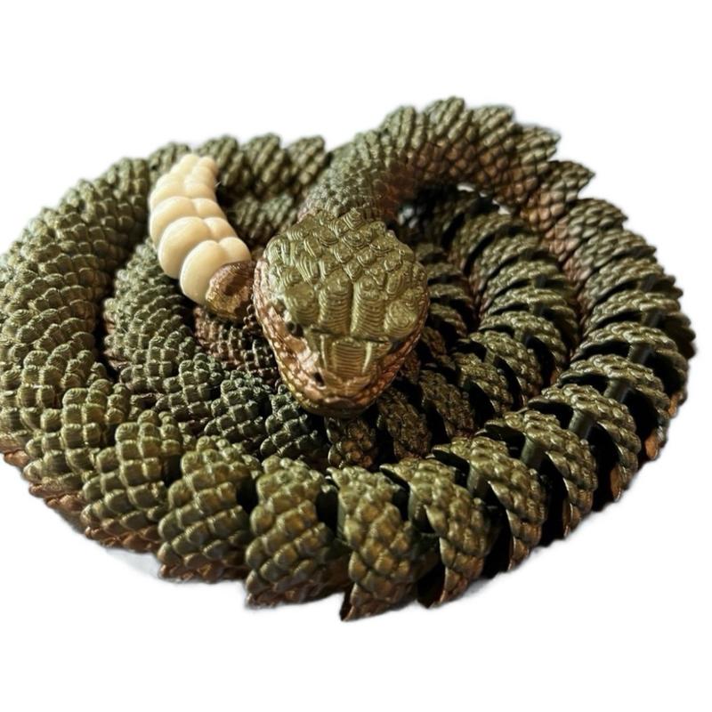 3D-Printed Rattlesnakes- Decor