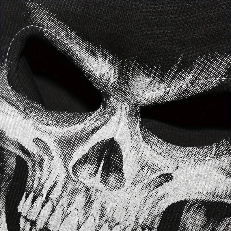 Motorcycle Mask, Skull Pattern Full Face Helmet Cover for Motorcycle Bike Outdoor Sports, Halloween Role Play Costume