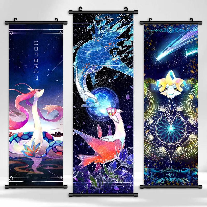 Cartoon Pet Pattern Wall Banner, 3 Counts set Colorful Modern Canvas Wall Art, Wall Decor for Home Living Room Bedroom Study Room