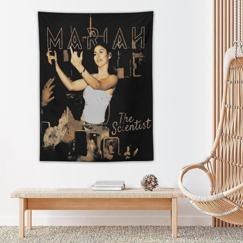 Generic Mariah Music The Scientist Tapestry Wall Hanging for Bedding Living Room Wall Blanket Art Tapestries Home Decor for Girl Teen Bedroom College Dorm 30