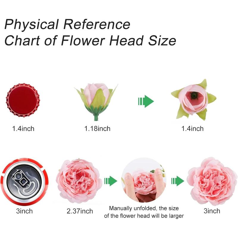 Artificial Peonies Silk Flowers, Farmhouse Home Boho Wedding Table Centerpiece, Fake Plastic Flower Bulk for Vase Decoration Decorative Fruit