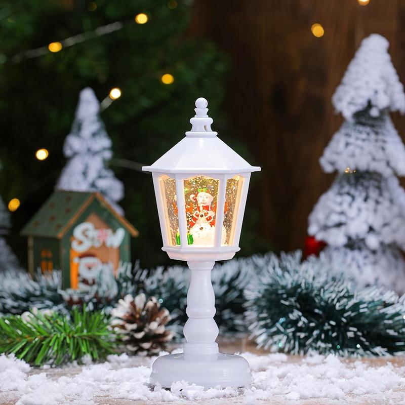 Christmas Themed Light, 1 Count Snowman & Tree & Santa Claus Design Lamp Ornaments, Decorative Light for Home Party Festival, Festive & Party  Viral Hobby Lobby Ornaments Supplies