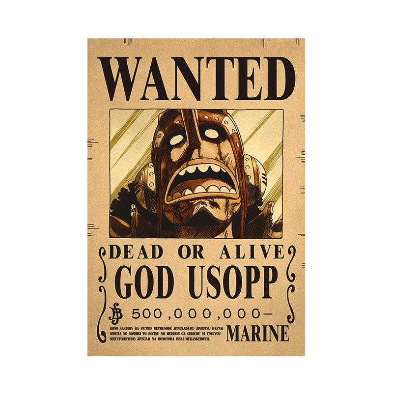 Anime O P Wanted Poster,New World Poster Straw Hat Pirates Wanted Posters