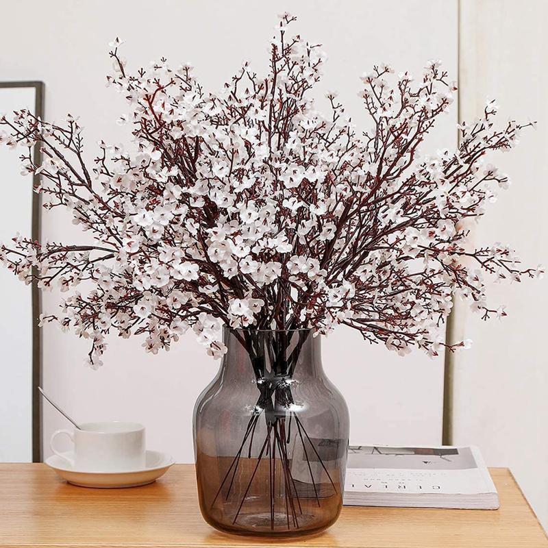 Artificial Flower for Home Decor, 1 Count 2024 Room Decor Faux Flower Decoration without Vase, Decorative Plant, Summer Essentials