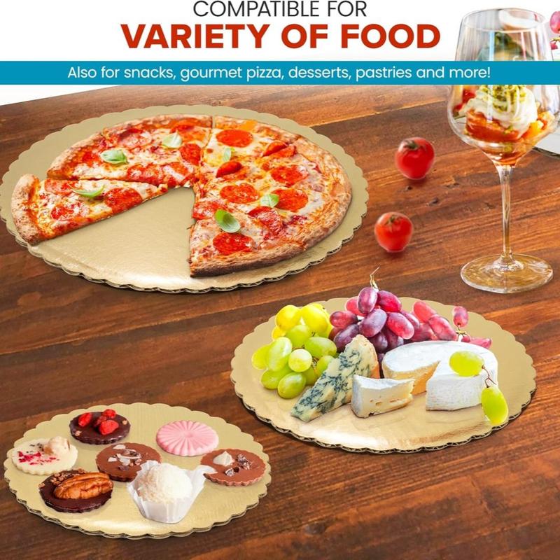 Round Cake Board, 20pcs set Disposable Cake Base, Pizza Round Base, Disposable Tableware for Dessert & Cake, Party Supplies