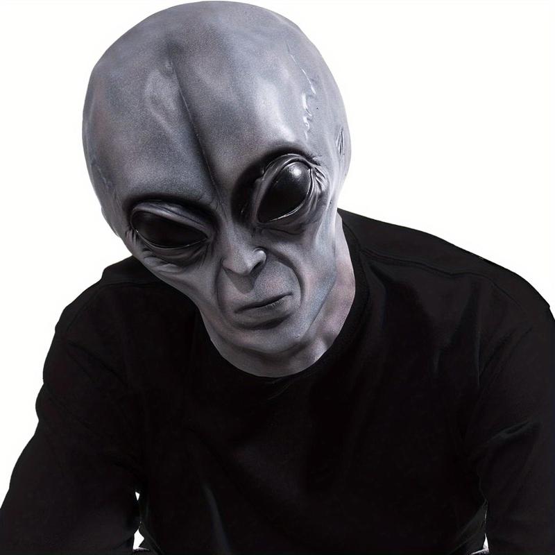 Alien Face Mask, 1 Count Creative Halloween Decoration Realistic Mask, Halloween Gift, Party Supplies for Halloween Cosplay