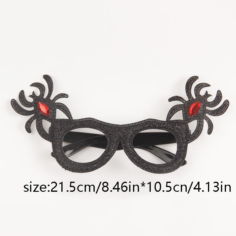 Halloween Party Decoration Pair Paper Glasses Black Scary Bat Ghost Witch Demon 8 Halloween Themed Fun Dress Up Props, Decorations, Photo Props, Cute Aesthetic Items, Cool Gadgets, Unique Items