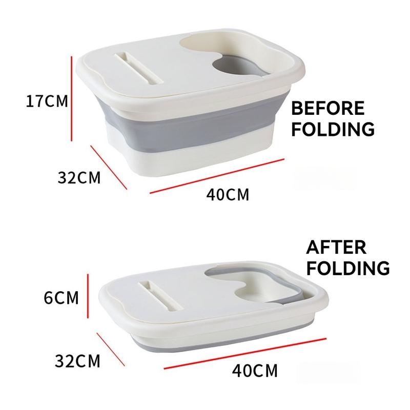 Foldable Portable Foot Soaking Tub--with Phone Holder and Foot Massage, Home Spa Foot Tub for Self-Care, Perfect Relaxation Gift for Mom, 2024 Winter Warming Essentials