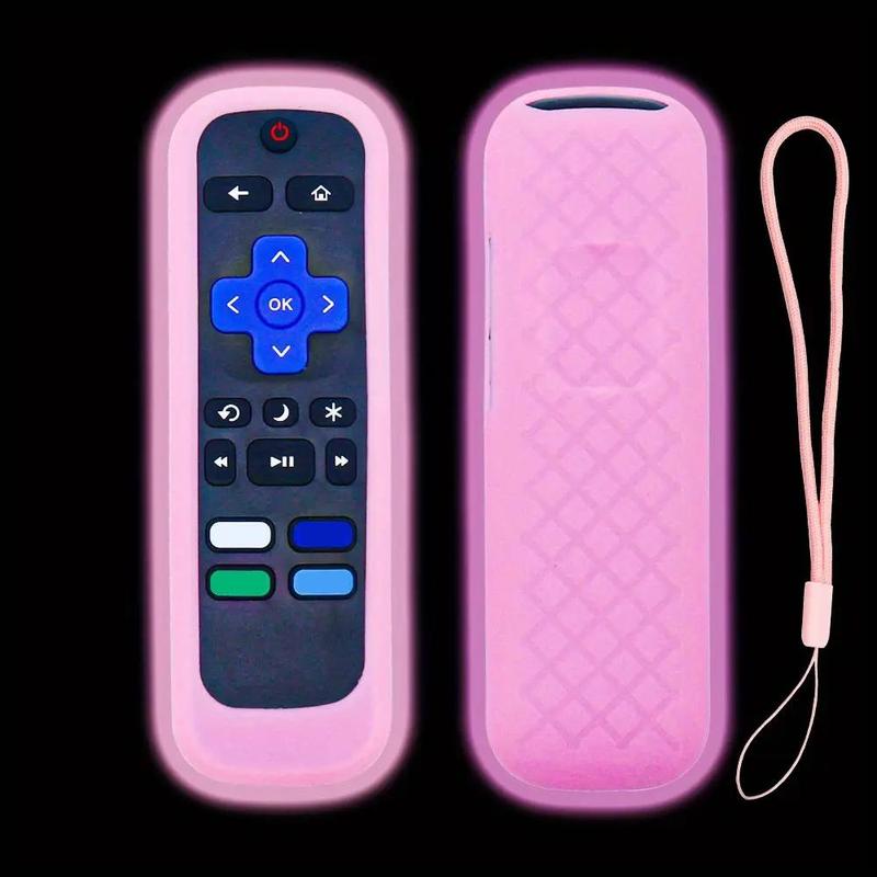 Glow in The Dark Silicone Remote Control Cover, 1 Count Christmas Decor Soft Non-slip Universal Remote Control Cover, Remote Control Protector, Trending Home Decor 2024, Christmas Gifts, Christmas Decorations