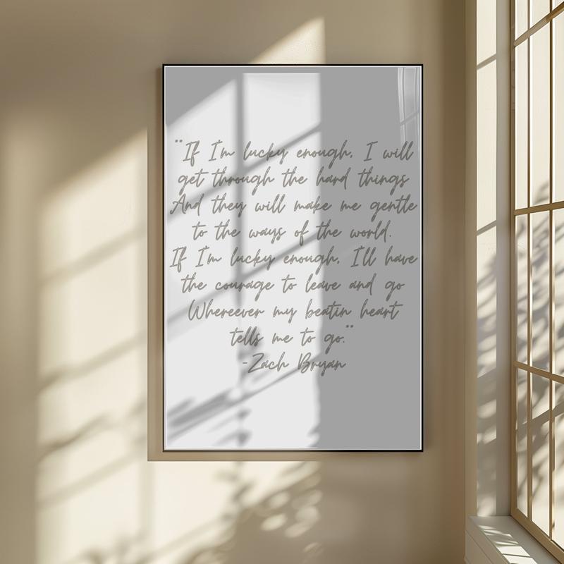 If I’m lucky enough poem Poster, Trendy wall art, Zak Poster, How Lucky Are We Blue Horizontal Print, Western Print Art, Country Music Art, I Love You in Lyrics Poster, Coastal Cowgirl Poster, Zak Full Tracklist Art, Zack Album Cover 90s Rap Poster