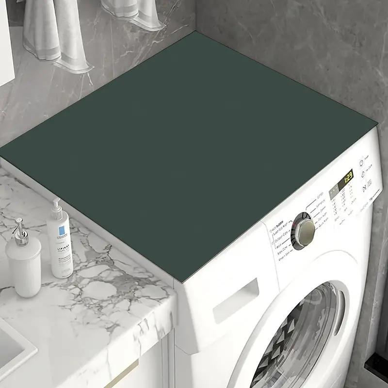 Solid Color Washing Machine Top Cover, 1 Count Non-slip Washing Machine Top Mat,  Washing Machine Cover, Water Absorption Washing Machine Top Protector for Home Laundry Room Dormitory