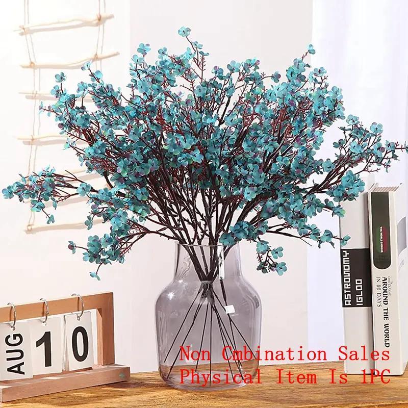 Artificial Flower for Home Decor, 1 Count 2024 Room Decor Faux Flower Decoration without Vase, Decorative Plant, Summer Essentials