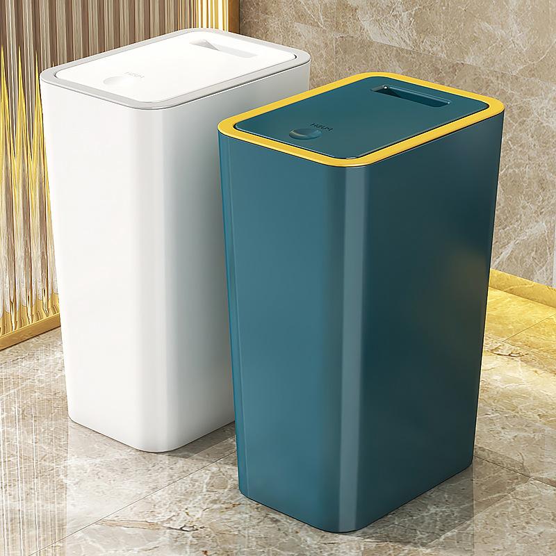 Trash can press the elastic cover model ins wind high-value household toilet deodorant belt cover advanced sense crevice paper basket