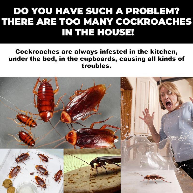 Cockroach bait station Insect repellent Cockroach bait kitchen home cockroach eradication whole nest end cleaner