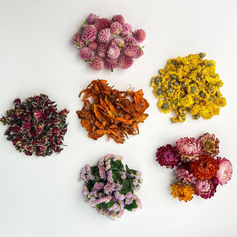 Dried Flower Pack, Natural Dried Flower Herbs Set for Gifts, DIY Candle & Soap Making Supplies for Home Room Decor