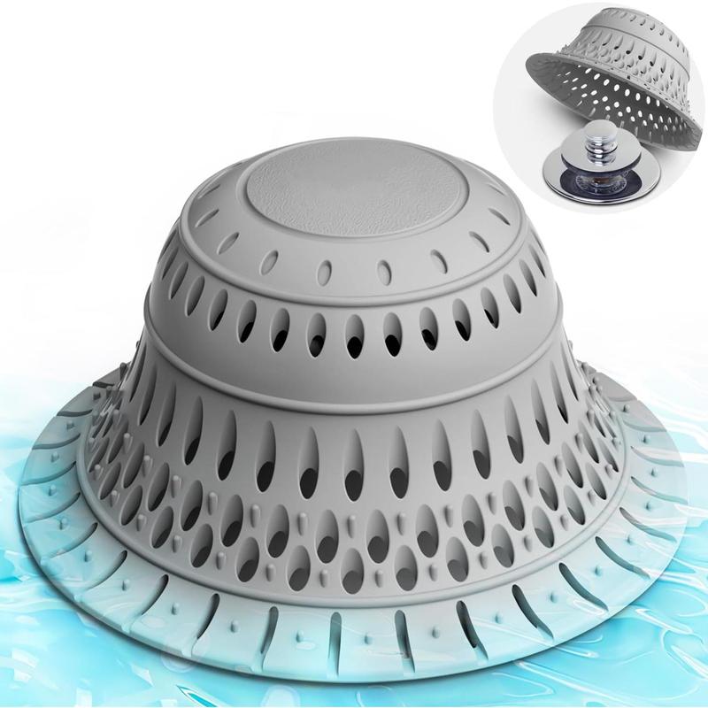 Drain Hair Catcher 1 Pack - for Shower, Bathtub, Tub Drains, Cover & Protector for Pop-Up and Regular Drains in Bathroom