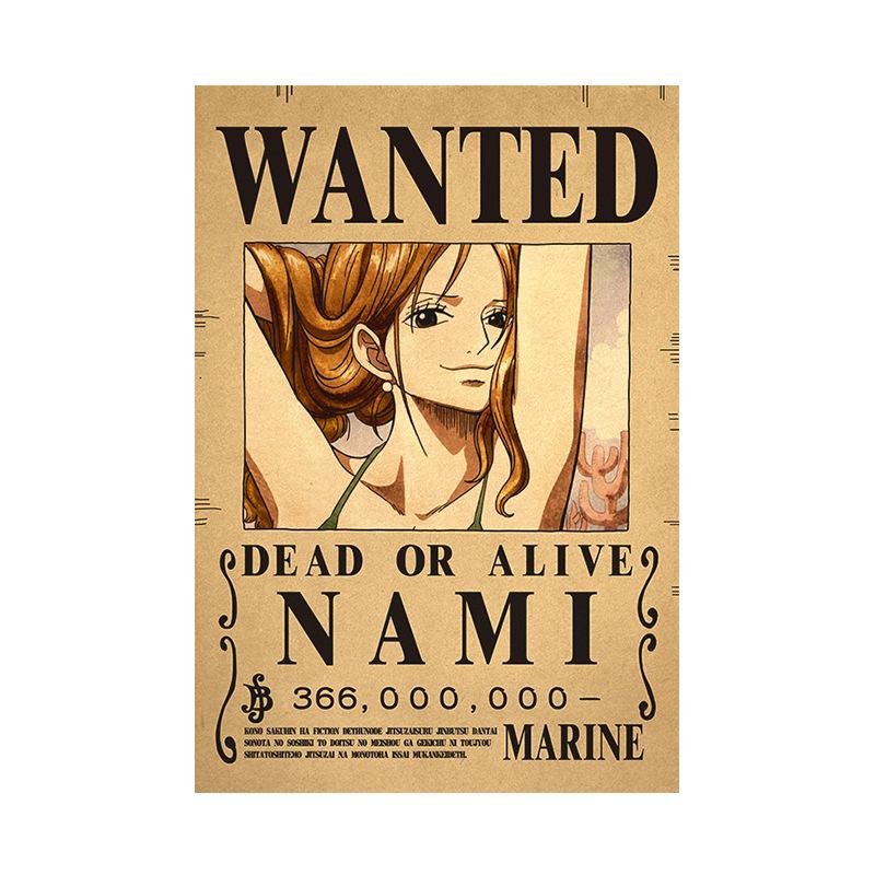 Anime O P Wanted Poster,New World Poster Straw Hat Pirates Wanted Posters