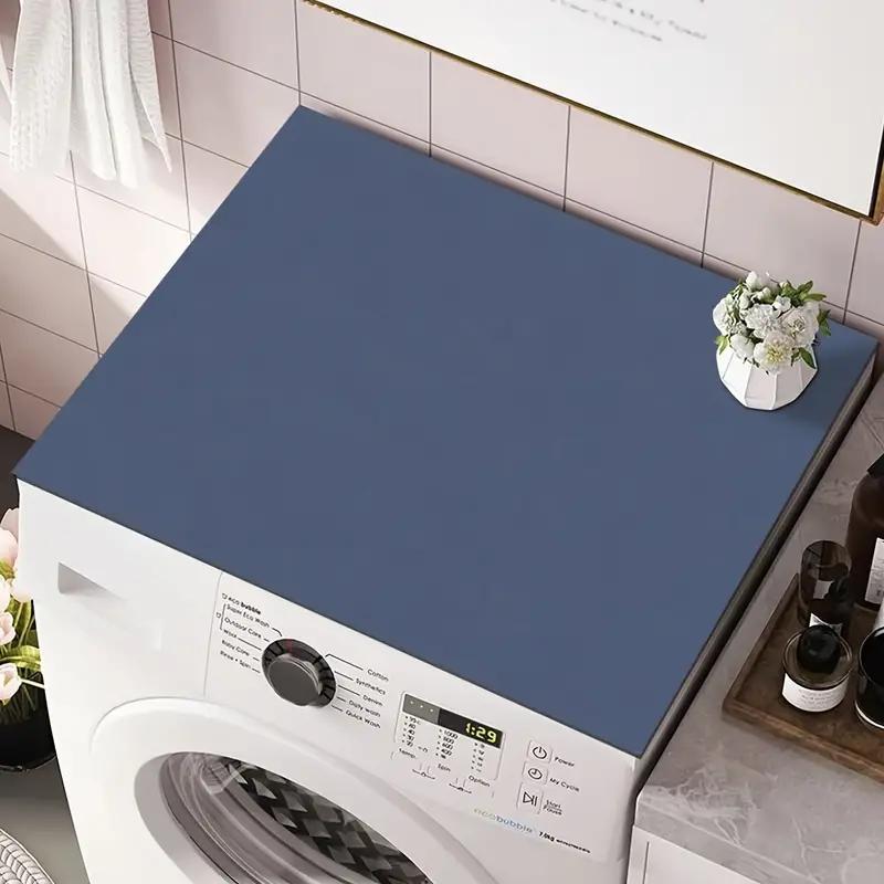 Solid Color Washing Machine Top Cover, 1 Count Non-slip Washing Machine Top Mat,  Washing Machine Cover, Water Absorption Washing Machine Top Protector for Home Laundry Room Dormitory