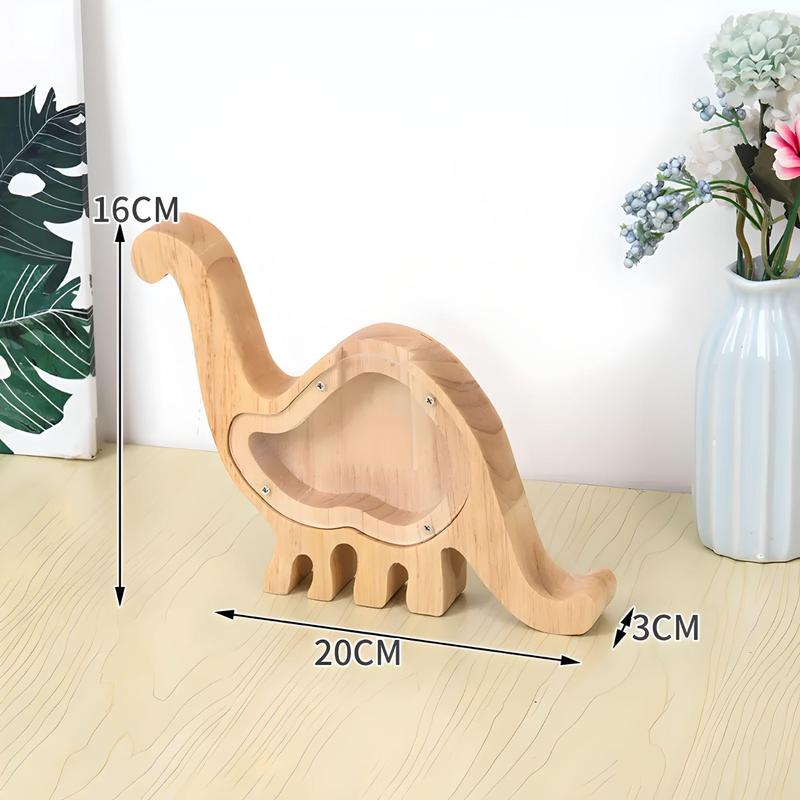 PATROK Wooden Animal Money Bank, Money Box, Piggy Bank, Coin Banks, Money Savings Box, Wooden Bank for Kids and Adults (Bear)