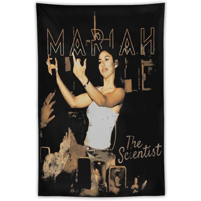 Generic Mariah Music The Scientist Tapestry Wall Hanging for Bedding Living Room Wall Blanket Art Tapestries Home Decor for Girl Teen Bedroom College Dorm 30