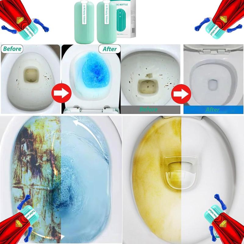 JDMH Tech 2 PCS Automatic Toilet Bowl Cleaner System Toilet Bowl Cleaners Automatic Slow Dissolve  In Tank Toilet Bowl Cleaner - Automatic Toilet Cleaner - Blue Toilet Bowl Cleaner Household Deodorizer