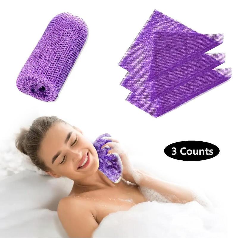 Back Scrubber, Bath & Body Wash Exfoliating Mesh Towel, Scrub Brush Cleaning, Bath & Body Care Tool for Home & Spa, Shower Accessories