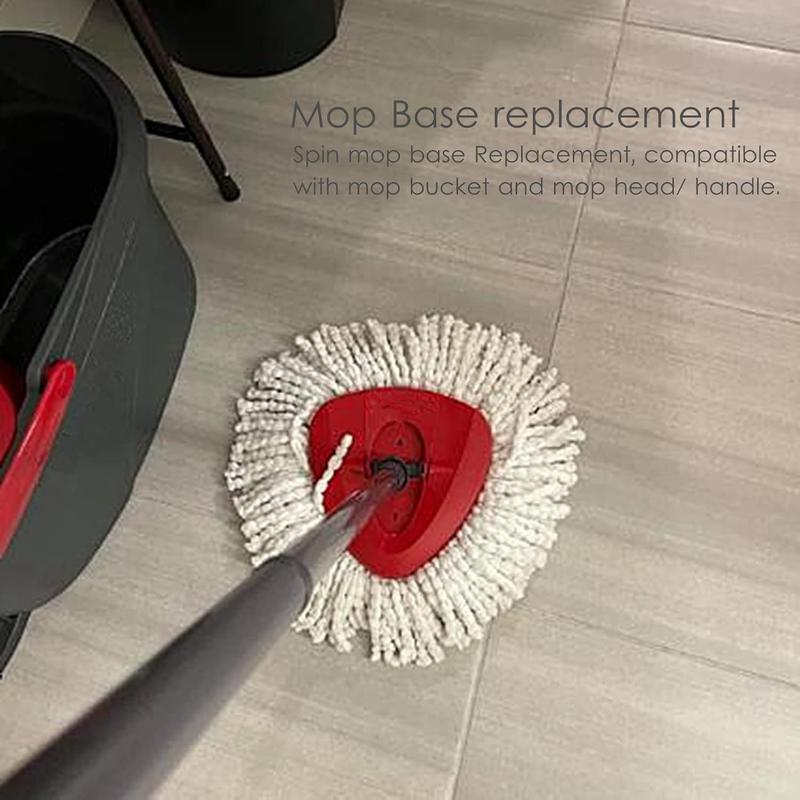 Spin Mop Replacement Base Rotating Triangle Mop Head Cover Plastic Base Compatible with Spin Mop Easy VVring 1 Tank System