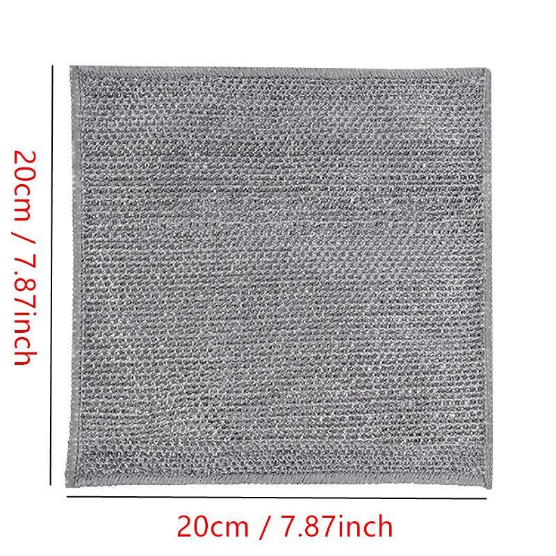 Double Layer Microfiber Cleaning Cloth, Multipurpose Absorbent Kitchen Cleaning Cloth, Durable Construction, Household Dishcloth, Cleaning Tool