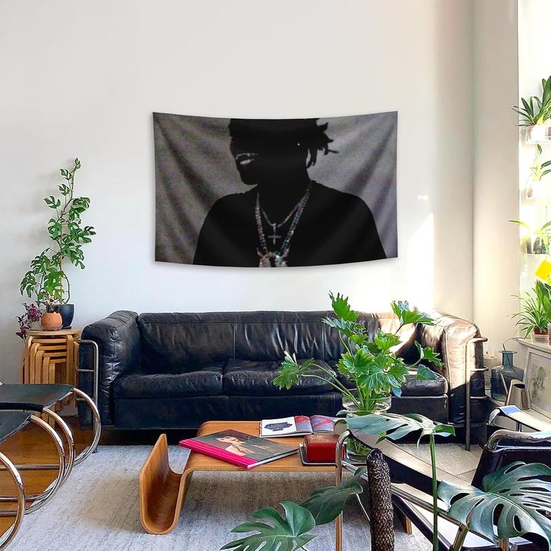 Hip Pop Music Album Tapestry Ken American Rapper Carson Flag Banner,Funny Man Cave Wall Flag with Brass Grommets for College Dorm Room