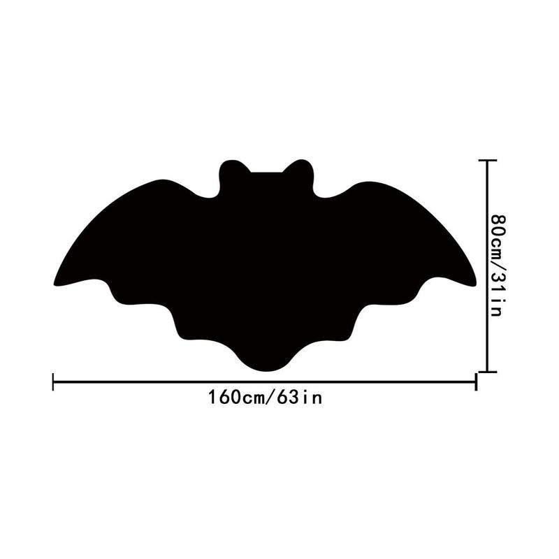 Bat Design Bathtub Mat, 1 Count Non-slip Soft Floor Mat, Decorative Carpet for Home Living Room Bedroom, Halloween Decoration