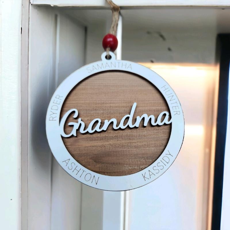 Custom Name Ornament, mirror hanger, cut out of reclaimed barn wood Decor Decoration Hanging Room Hangable