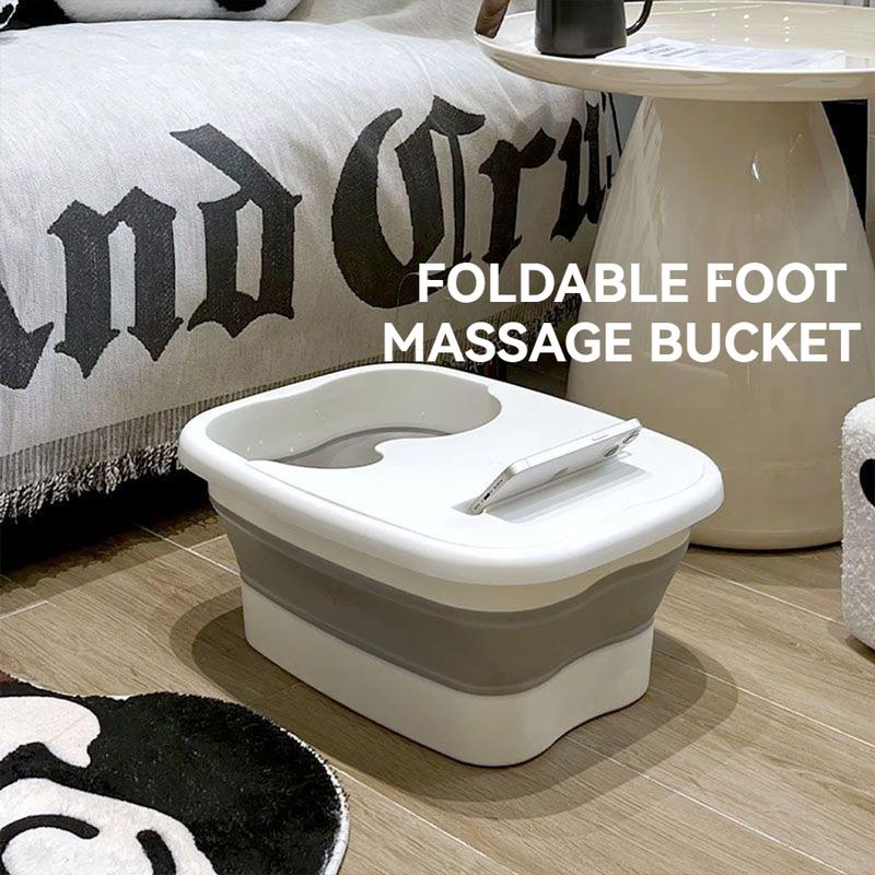 Foldable Portable Foot Soaking Tub--with Phone Holder and Foot Massage, Home Spa Foot Tub for Self-Care, Perfect Relaxation Gift for Mom, 2024 Winter Warming Essentials