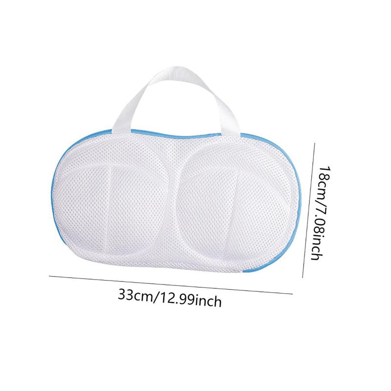 2pcs Household Zipper Bra Laundry Bag, Anti-deformation Mesh Lingerie Washing Bag, Laundry Washing Bag For Washing Machine, Room Accessories for 2024, Men Gifts