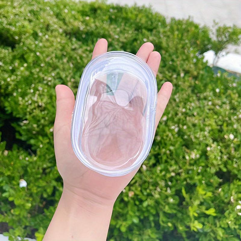 Clear Zipper Storage Bag, 1 Count Mini Transparent Storage Bag with Keychain, Multifunctional Storage Bag for Earphone, Key, Ring, Travel Accessories