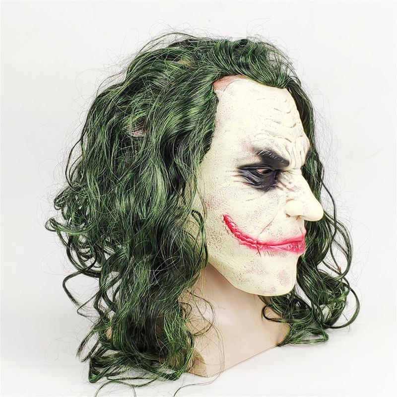 Joker Mask Joker Costume Men Latex Mask Costume Cosplay Man Halloween Adult Role Play Costumes Dress Up Party Props Joker Clown Halloween Scray Mask Latex Creepy Realistic Halloween Horror Mask