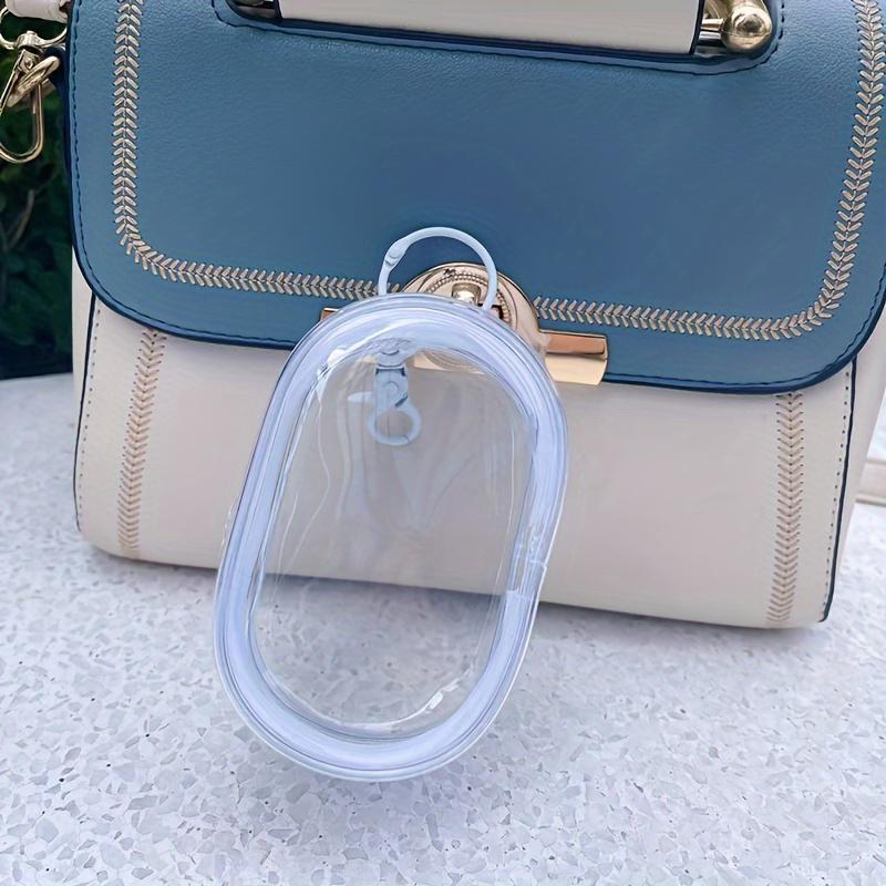 Clear Zipper Storage Bag, 1 Count Mini Transparent Storage Bag with Keychain, Multifunctional Storage Bag for Earphone, Key, Ring, Travel Accessories