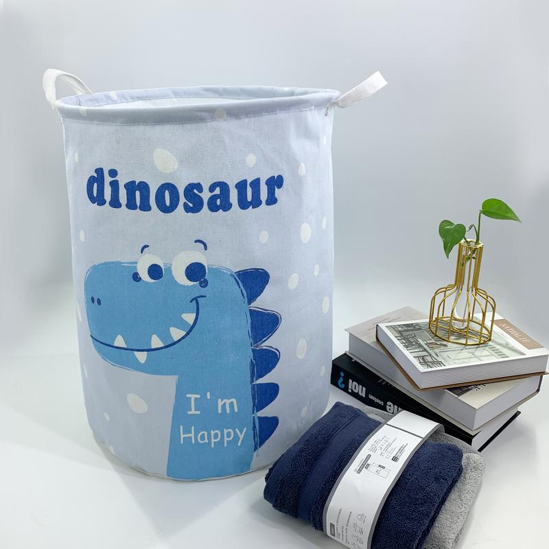 Cartoon Dinosaur Laundry Basket Cute Storage Baskets Baby Nursery Hamper Toys Box Boys Girls Storage Bin Clothes Storage Organizer Gift Baskets clothes hamper