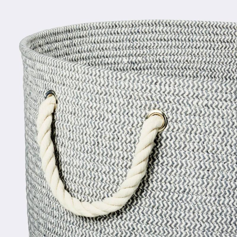 Large Round Coiled Rope Basket - Cloud Island