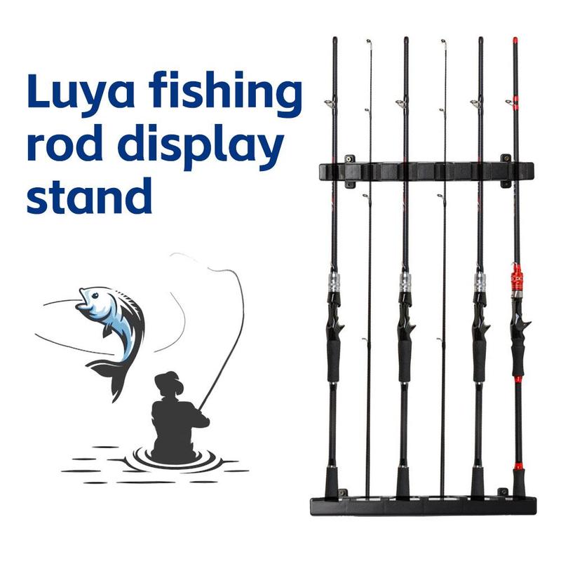 2pcs set Fishing Rod Display Stand, Wall Mounted Fixed Shelf, Fishing Gear Collection Storage Rack, Flyfishing, Fishing Equipment Fishing Stuff, Fishing Gear