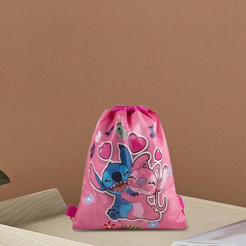 DISNEY Cute Drawstring Non Woven Bag, 1 Count Creative Double Sided Drawstring Non Woven Bag, Kitchen Storage Bag for Home Dormitory Dining Room