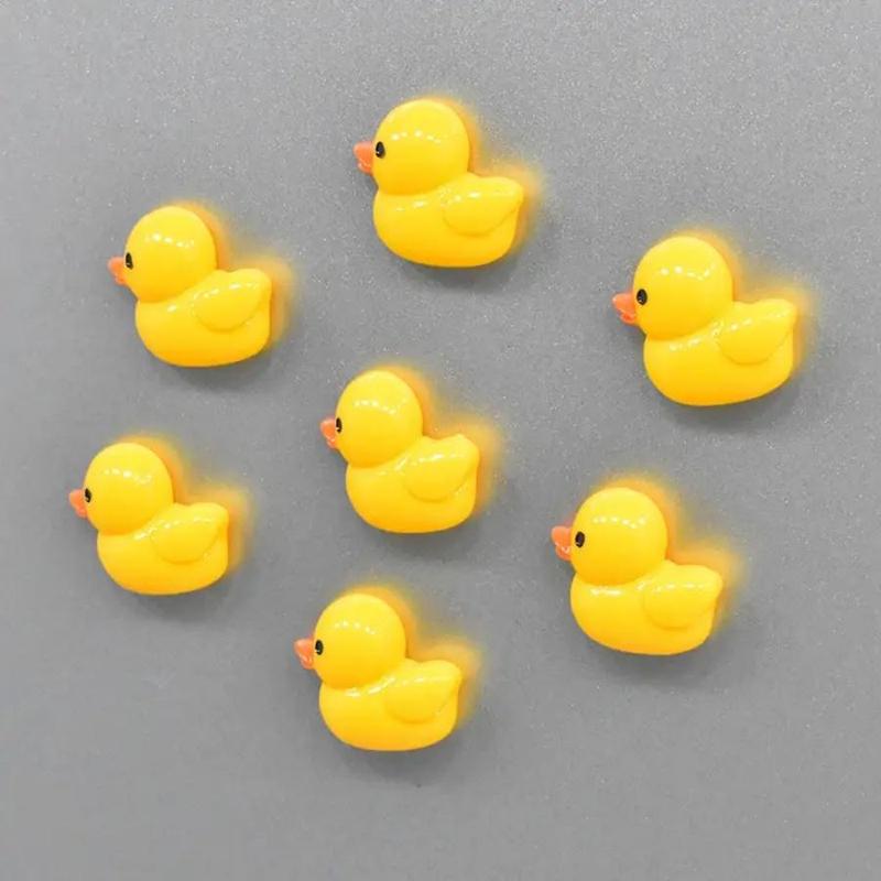 Duck Design Refrigerator Magnet, 7 Counts Cute Cartoon Mini Duck Shaped Magnet, Decorative Kitchen Office Whiteboard Magnet