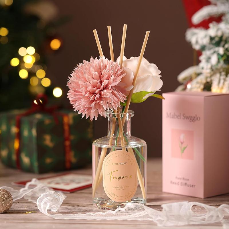 Christmas Gifts for Women Mom and Best Friends - Includes Scented Candle, Reed Diffuser, Fuzzy Socks, Snow Globe, Flowers & More