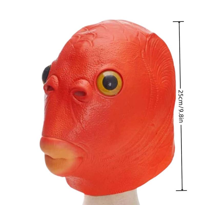 Fish Head Mask, 1 Count Funny Photography Prop, Halloween Accessories, Creative Mask for Birthday Parties and Indoor Outdoor Activities, Birthday Gift, Party Supplies