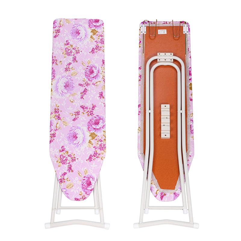 Ironing Board Height Adjustable Smooth Edge Good Load-bearing Non-Slip Wear Resistant Ironing Clothes Extra-Wide Clothes Ironing Board with Folding Legs