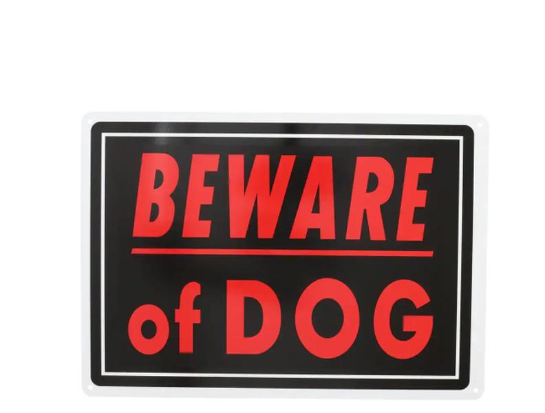 10 in. x 14 in. Aluminum Beware of Dog Sign