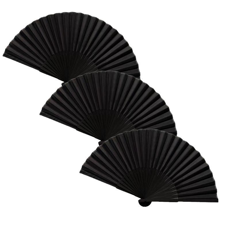 Christmas Bamboo Hand Fan, 1 3 Counts Modern Simple Chinese Style Hand Fan, Handheld Fan for Party, Festival, Dance, Performance, Gift