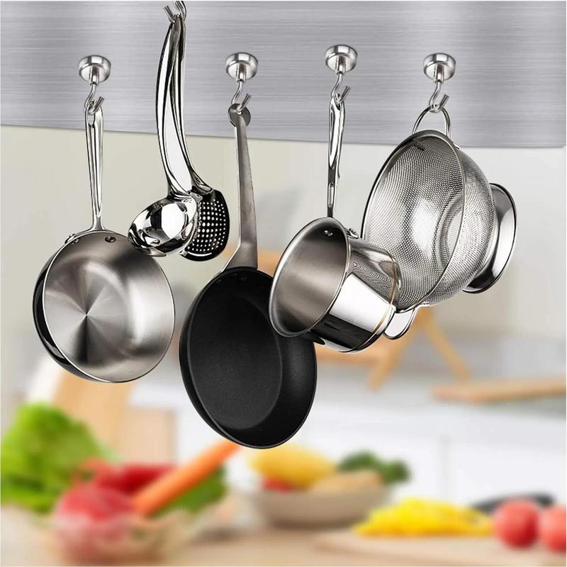 Magnetic Hook, 2 8 20pcs Stainless Steel Magnetic Hook, Durable Multipurpose Storage Hook for Home Kitchen Bar, Home Organizer