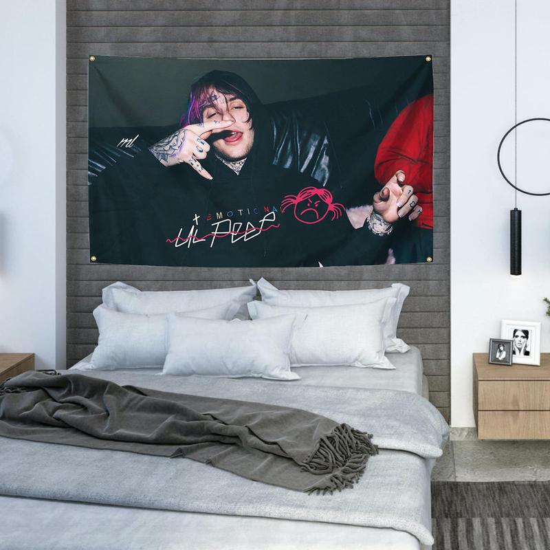 Rap Singer Music Poster 3*5FT Banner polyester wall decoration hanging flag suitable for indoor outdoor party decoration