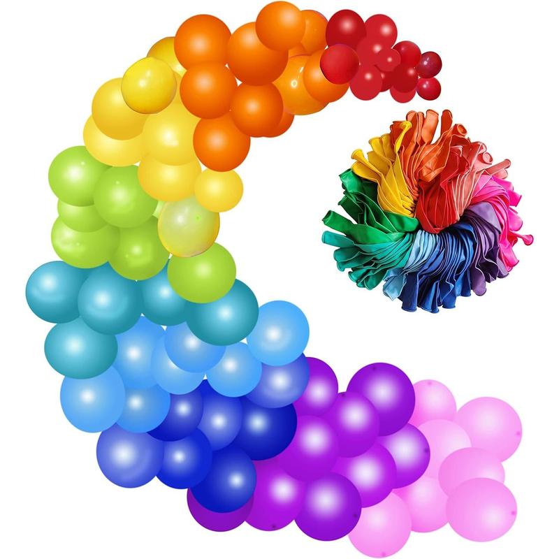 100count Latex Balloons, 12inch Multicolor to Celebrate Latex Balloons, Premium Thick Balloons for Birthday Party Christmas Wedding and Holidays