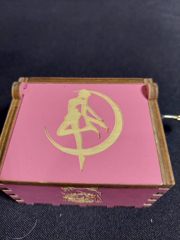 Sailor Moon (Pink) - Wooden Music Box - Perfect Gift for Any Occasion - Hand Cranked